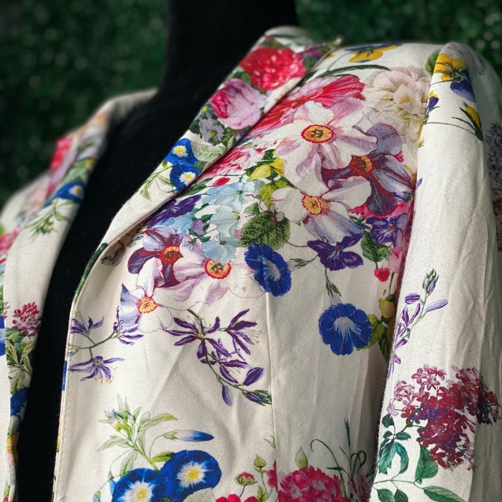 Zara Basic Botanical Garden Blazer - image 11